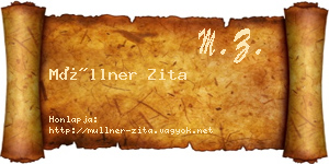 Müllner Zita névjegykártya