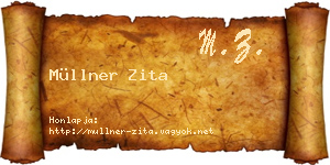 Müllner Zita névjegykártya
